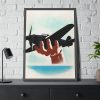93830-83.jpg Aeroplane in Hand Framed Poster
