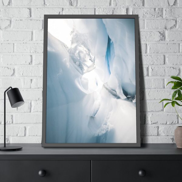 93830-95.jpg Melting Glacier in Alaska Framed Poster