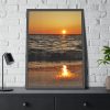 93831-111.jpg Sunset on Coast Framed Poster