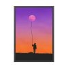 Abstract Moon Balloon Framed Poster