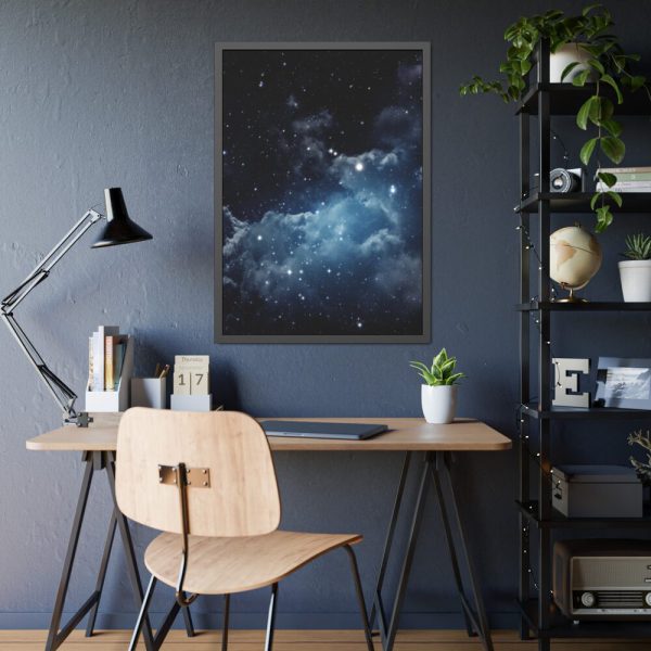 93831-2.jpg Starry Sky Stars Clouds Framed Poster