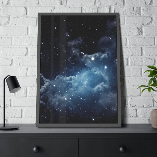 93831-3.jpg Starry Sky Stars Clouds Framed Poster