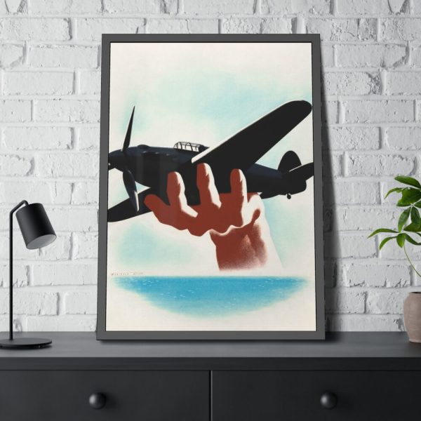 93831-87.jpg Aeroplane in Hand Framed Poster