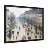 The Boulevard Montmartre on a Winter Morning Framed Poster