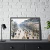 The Boulevard Montmartre on a Winter Morning Framed Poster