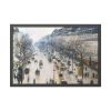 The Boulevard Montmartre on a Winter Morning Framed Poster