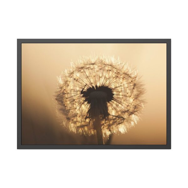 93854-116.jpg Dandelion on Yellow Day Framed Poster