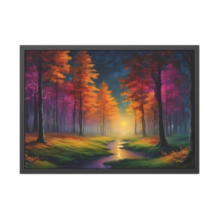 Fantasy Autumn Forest Framed Poster