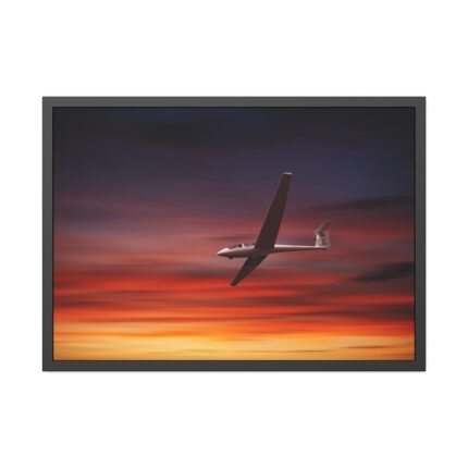 Plane On the Sky Framed Poster