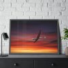 93854-175.jpg Plane On the Sky Framed Poster