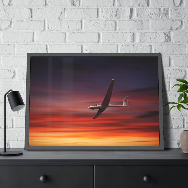 93854-175.jpg Plane On the Sky Framed Poster