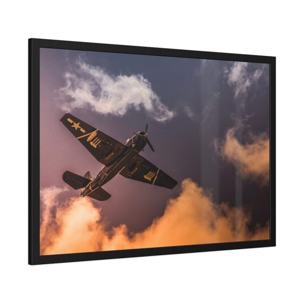 93854-193.jpg Ground View of an Old War Plane Framed Poster