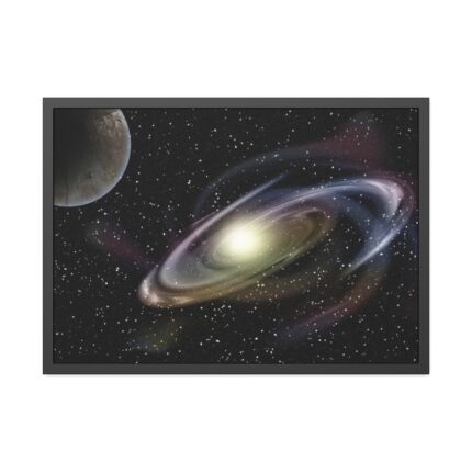 Nebula Space Planet Framed Poster