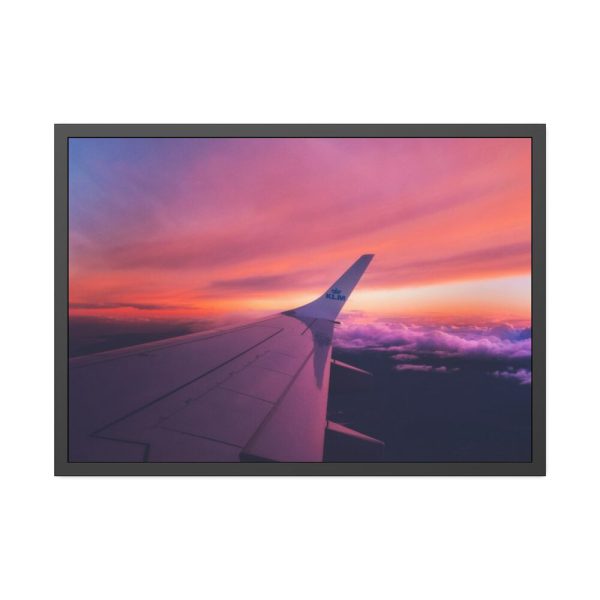 93854-204.jpg Red Purple Sky, View From the Plane Framed Poster