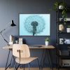 93854-218.jpg Dandelion Puffball Puff Framed Poster