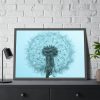 93854-219.jpg Dandelion Puffball Puff Framed Poster