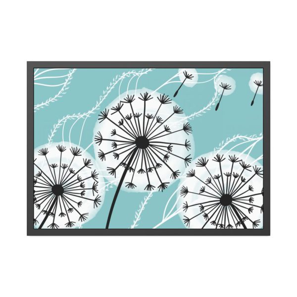 93854-220.jpg Fluffy Dandelion Illustration Framed Poster