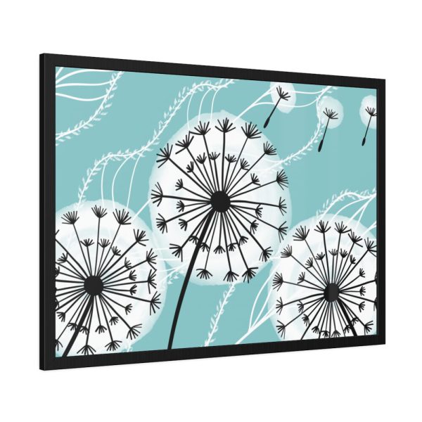 93854-221.jpg Fluffy Dandelion Illustration Framed Poster