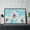 93854-223.jpg Fluffy Dandelion Illustration Framed Poster