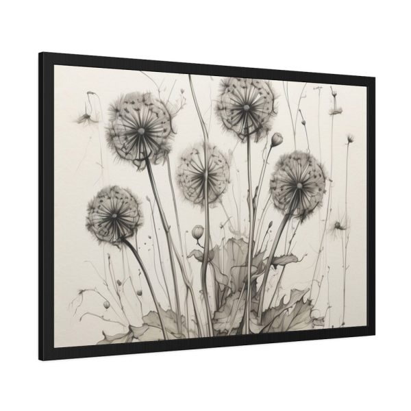 93854-237.jpg Make a Wish Dandelion Framed Poster