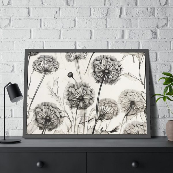 93854-243.jpg Dandelion Flower Blossom Framed Poster
