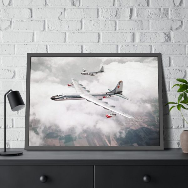 93854-255.jpg Air-to-Air View of Convair NB-36H Peacemaker Framed Poster