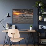Aircraft Double Decker Framed Poster - Image 3