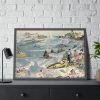93854-279.jpg Futuristic View of Air Travel Over Paris Framed Poster