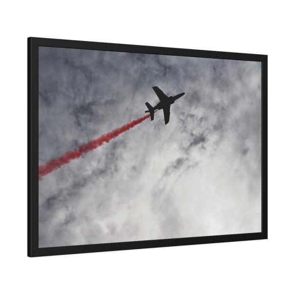 93854-281.jpg Cloud Sky and Airplane Framed Poster