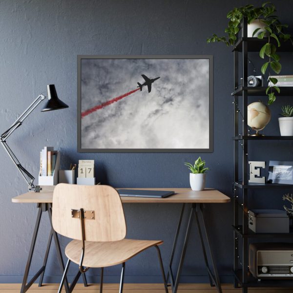 93854-282.jpg Cloud Sky and Airplane Framed Poster