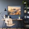 93854-302.jpg Airplane Flying Above Mountains Framed Poster
