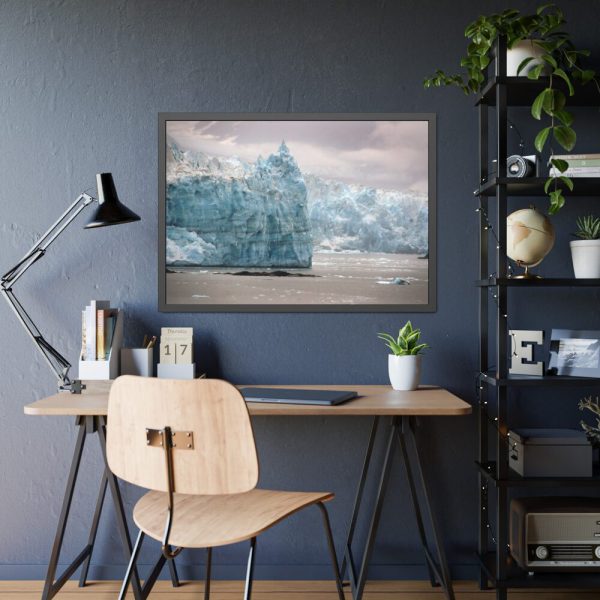 93854-334.jpg Hubbard Glacier at Alaska Framed Poster
