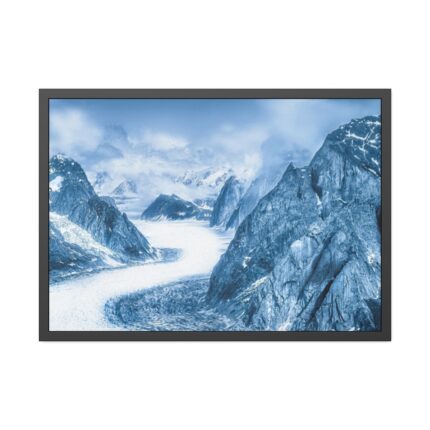 Mountain Snow Winter Alaska Framed Poster