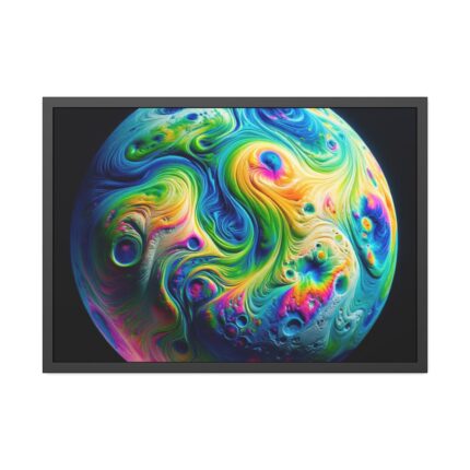 Colorful Planet Framed Poster
