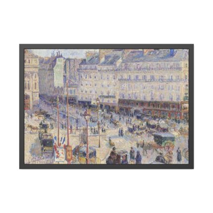 The Place du Havre, Paris by Camille Pissarro Framed Poster