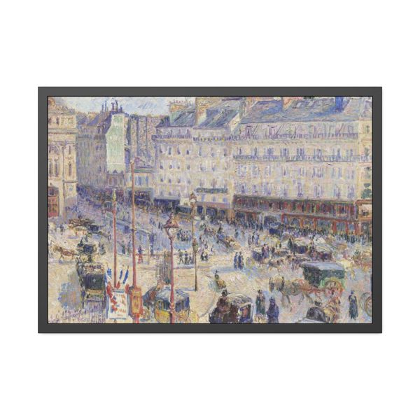 The Place du Havre, Paris by Camille Pissarro Framed Poster