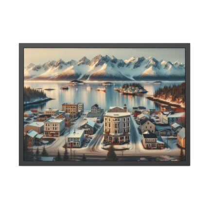 Small Alaskan Town Framed Poster