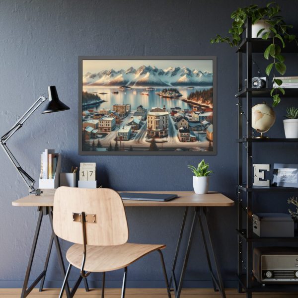 Small Alaskan Town Framed Poster