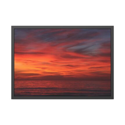Afterglow Sky Image Framed Poster