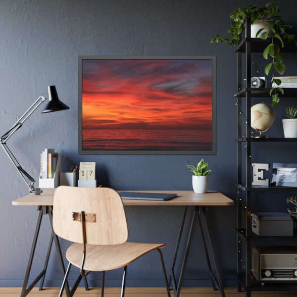 93854-474.jpg Afterglow Sky Image Framed Poster
