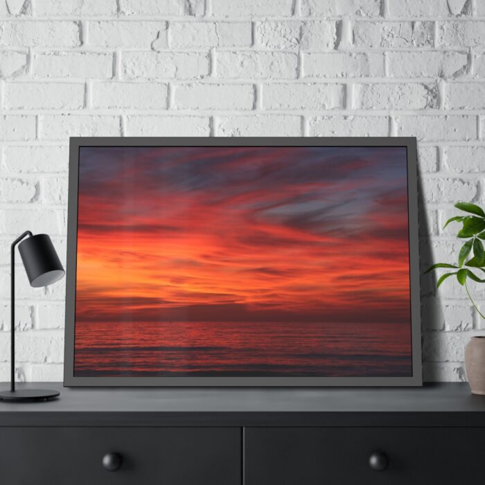 Afterglow Sky Image Framed Poster - Image 4