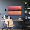 93854-478.jpg Sunset Leaves Silhouette Framed Poster