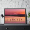 93854-479.jpg Sunset Leaves Silhouette Framed Poster