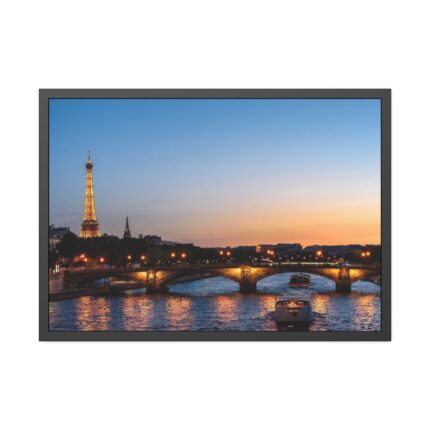 Eiffel Tower in Sunset Framed Poster