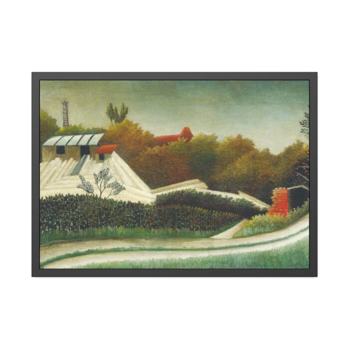 Sawmill, Outskirts of Paris Framed Poster - Image 1