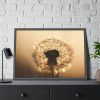 93855-119.jpg Dandelion on Yellow Day Framed Poster