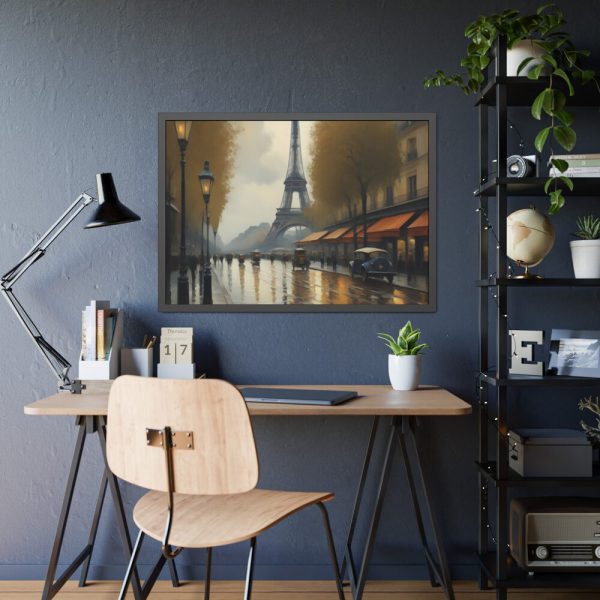 93855-130.jpg Rain in Paris Framed Poster