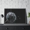 Dandelion Background Framed Poster