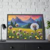 93855-155.jpg Landscape Flower Meadow Dandelions Framed Poster