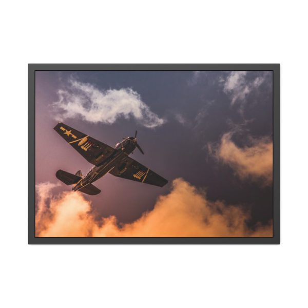 93855-192.jpg Ground View of an Old War Plane Framed Poster